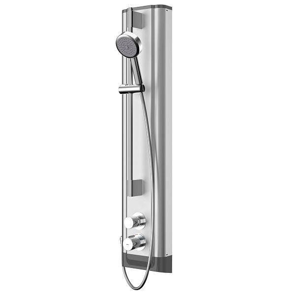 KWC Duschpaneel, F5, hydraulisch, Edelstahl, Thermostat, HB-Garnitur, Hygieneeinheit, 2030056539
