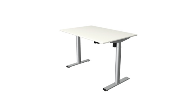 Kerkmann Steh-/Sitztisch Move 1 base 1200 x 800 mm, elektrisch höhenverstellbar von 730-1230 mm, Weiß, 10300410