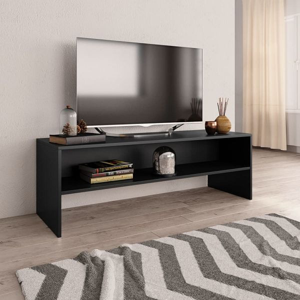 vidaXL TV-Schrank Schwarz 120x40x40 cm Holzwerkstoff, 800037