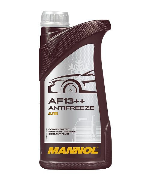 MANNOL 4115 Hightech-Premium-Lobrid-Kühlerfrostschutzmittel AF13++, VE: 1 l, MN4115-1