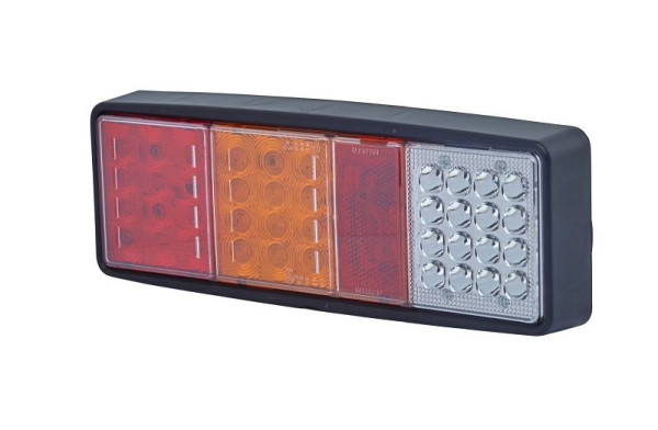 HELLA VALUEFIT Heckleuchte - Valuefit - LED - 12/24V - Anbau/geschraubt - Lichtscheibenfarbe: mehrfarbig - Stecker: Flachstecker - links/rechts, 2VP 357 019-011