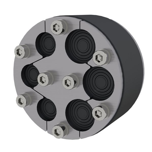 Hauff Wellrohrinnendichtung mit Segmentringtechnik, Wellrohr Nennweite: DN 110, Anzahl Kabel/Medium insgesamt: 6, 3030570599