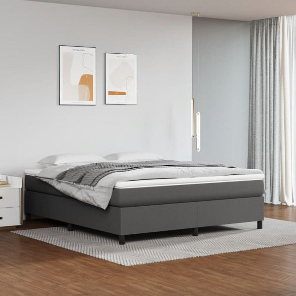 vidaXL Bettgestell Grau 160x200 cm Kunstleder, 3121057, 8720287237181