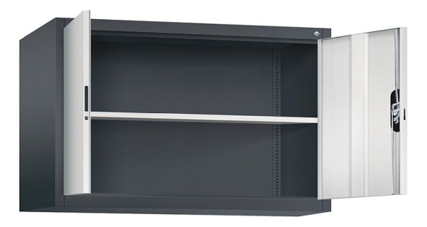 C+P Aufsatzschrank Acurado, H790xB1200xT500mm, Farbe: Schwarzgrau / Lichtgrau, Muldengriff, 9485-000 S10177