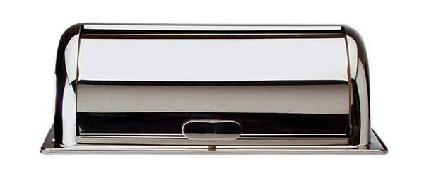 APS Rolltopdeckel, 55 x 34 cm, Höhe: 19,5 cm, Edelstahl poliert, 90° aufklappbar, aus einem Teil tiefgezogen, 12310