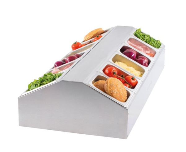 Casselin Aufsatzbord für 12 x GN1/6 - für zentrale Aufstellung, CSBG1216C