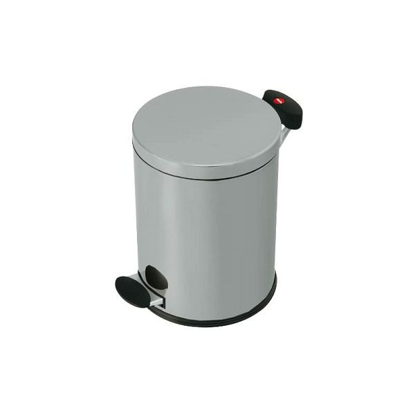 Lüllmann Tretabfallsammler, 14 L, silber, 606351