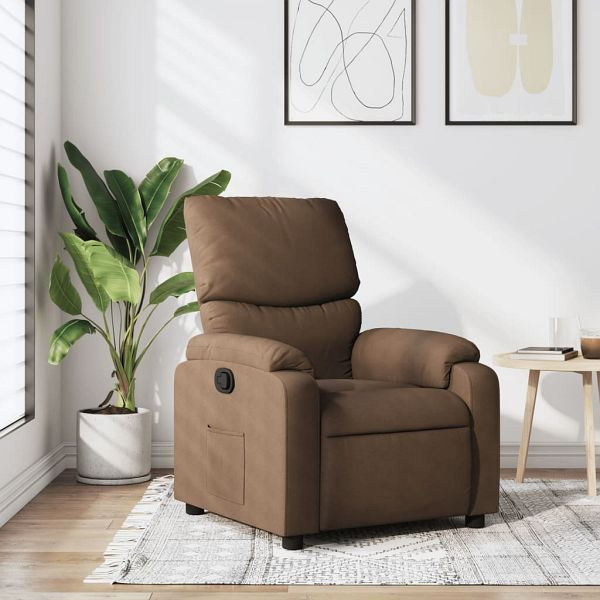 vidaXL Relaxsessel Farbe Braun Stoff, 373414, 8721012201675