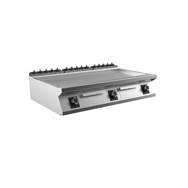 Mareno M1-700 elektrische Grillplatte mit glatter, Mattchromplatte, 120cm, 1200(B)x750(T)x250(H)mm, FT712ELCST, 171.257