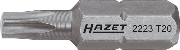 Hazet Bit, Sechskant massiv 6,3 (1/4 Zoll), Innen TORX® Profil, T10, 2223-T10