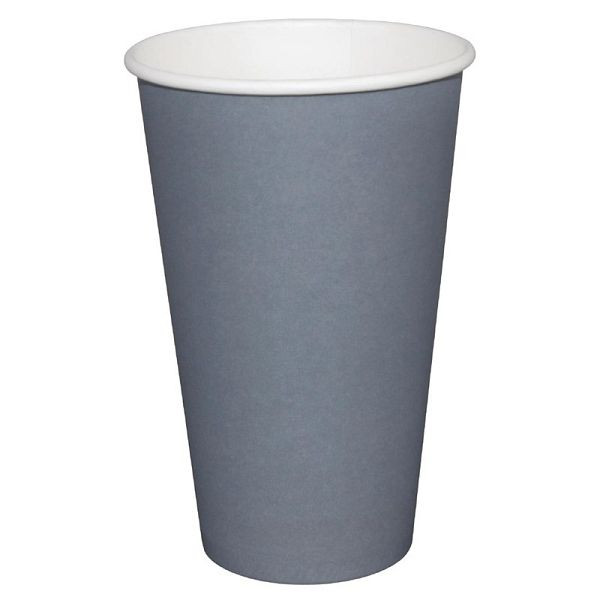 Fiesta Einwandige Heißgetränkebecher dunkelgrau 340ml, VE: 1000 Stück, GP416