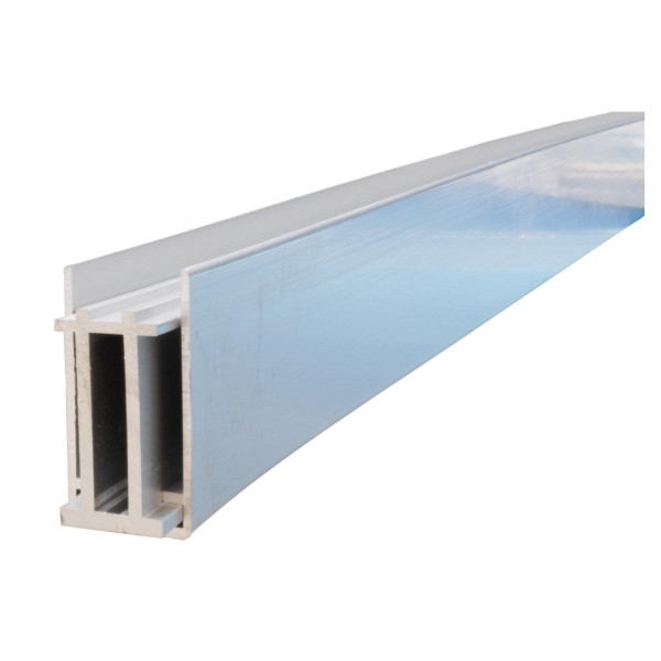 T&J ECOSTECK-Set für Senkrechtmontage, Silber, Start und Endleiste verstärkt, 50/50 x 24 x 1655 mm, Aluminium, 44654