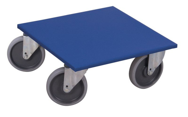 VARIOfit Möbelhund mit thermoplastischer Bereifung, Außenmaße: 600 x 600 x 255 mm, VE: 2 Stück, mh-950.003