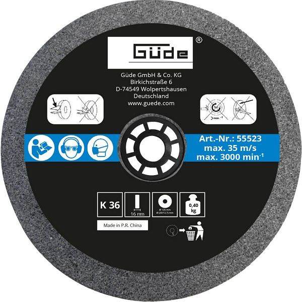Güde Schleifscheibe 125x16x20 mm K36, 55523, 4015671555236