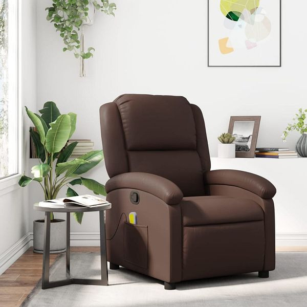 vidaXL Massagesessel Braun Kunstleder, Top-Qualität, 371784