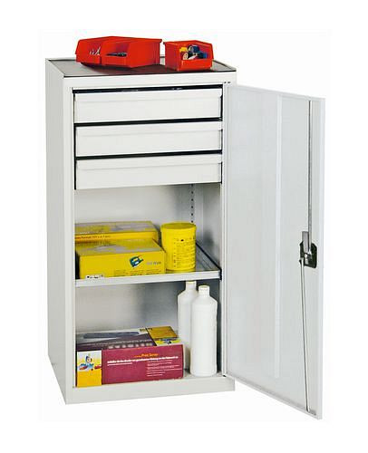 stumpf Werkzeug- und Materialschrank Professional 2000, mit 3 Schubladen und 1 Fachböden, grau, B 500 mm, 251802