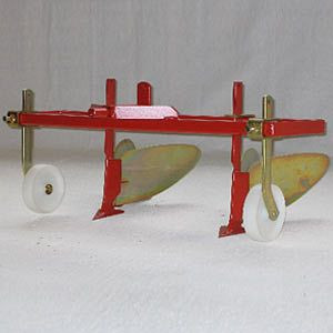 PowerPac Häufelpflug Hobby - 1,3 m Arbeitsbreite mit 2 Häufelkörper und 2 Stützräder inkl. Adapter für MF5, KAMS7003-1