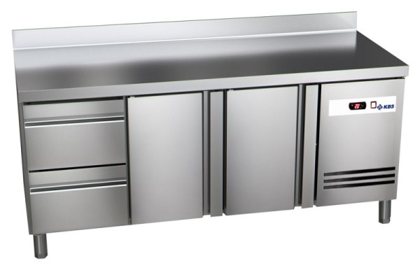 KBS Kühltisch Ready KT3002, Kühltisch KT3002, mit Aufkantung, 2 Türen und 2 1/2 Schubladen, 60221022