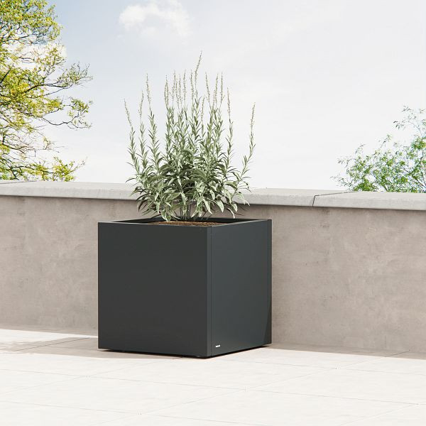 Herstera Garden Pflanzkübel Cube anthrazit, 60x60x60 cm, HG08976804