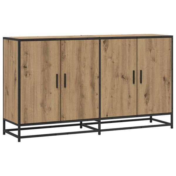 vidaXL Sideboard Artisan-Eiche 134 x 35 x 76 cm Holzwerkstoff, 3446627