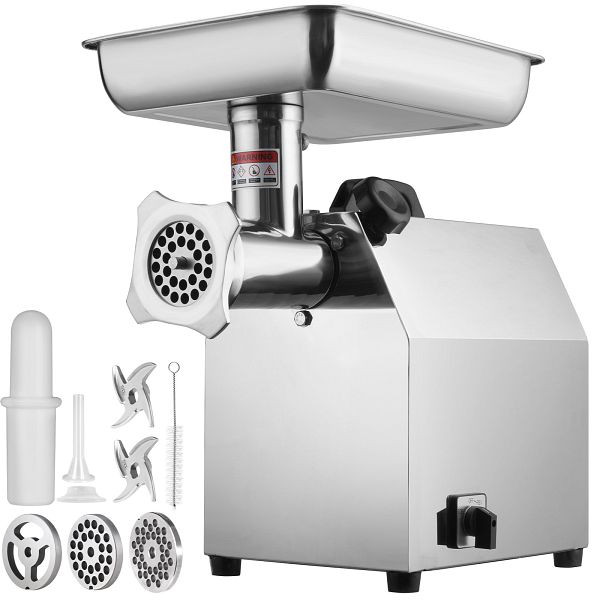 VEVOR Elektrischer Fleischwolf Edelstahl Fleischmaschine 360 kg/Std. Hackfleisch, DDJRJ750W80038FEQV2