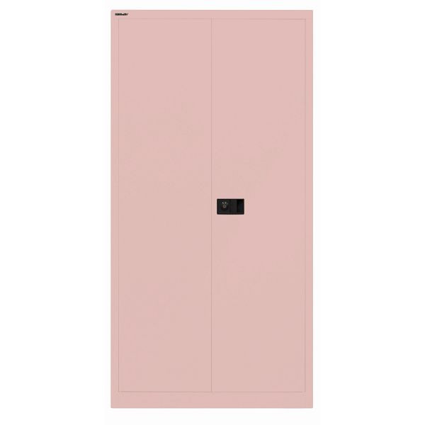 Bisley Flügeltürenschrank UNIVERSAL, 3 Fachböden für 4 Ordnerhöhen, 620 pastellpink, Belastbarkeit: 80kg je Fachboden, E722A03G620
