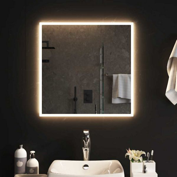 vidaXL LED-Badspiegel 60x60 cm Abmessung, 151759, 8720286876831