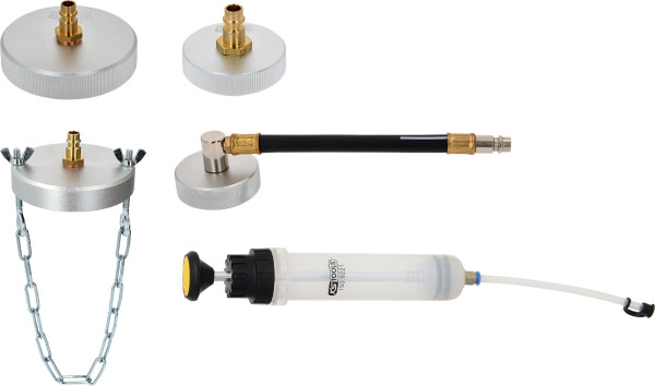 KS Tools Universal-Adapter-Satz zur Bremsentlüftung mit Handpumpe, 5-tlg, 160.0785