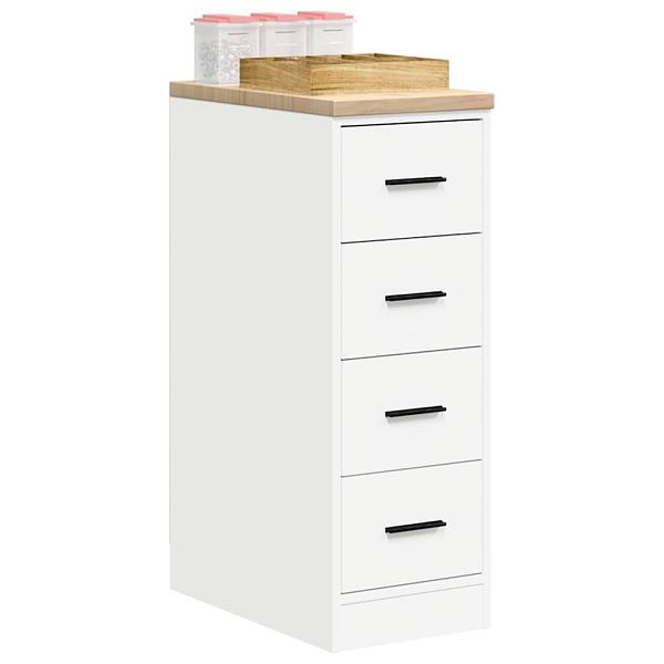 vidaXL Garagen-Aufbewahrungsschrank Weiß 30x51x85 cm Massivholz Kiefer, 860580