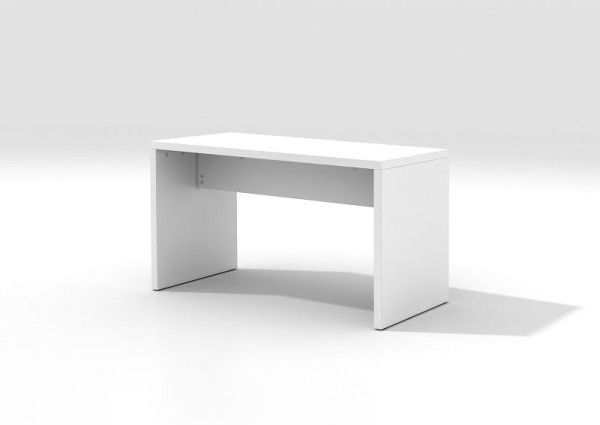 Hammerbacher Bistrotisch 130x68x72, 8cm (BxTxH) Weiß, besonders leichte Spanplatte, 38 mm dick, VMP130/W
