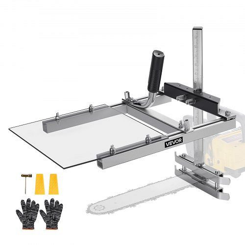VEVOR Mobiles Sägewerk für Kettensägen, 41-51 cm Plankenfräsbalken, 0,2-11,81 Zoll Schnittdicke, mit Schutzschild, HXQGZJ16INCHT3S43001V0