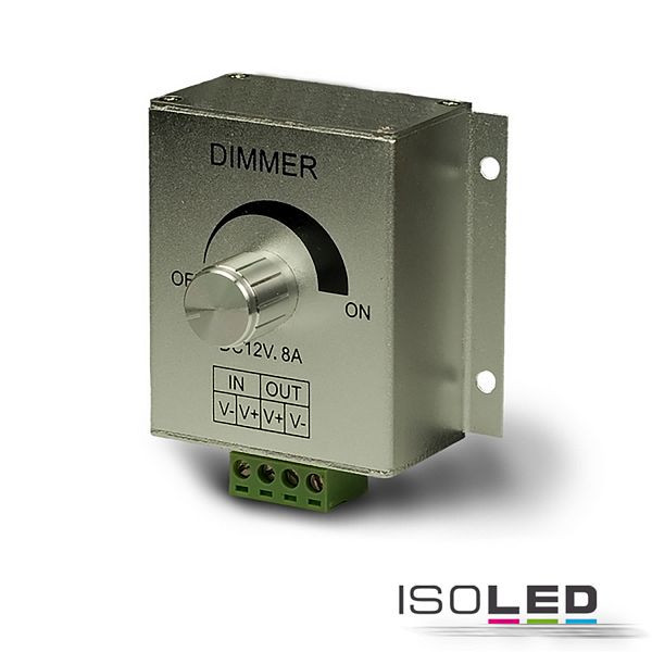 ISOLED LED PWM-Dimmer, 1 Kanal, 12-24V DC 8A, 111094
