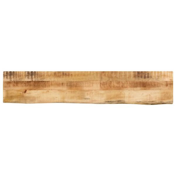 vidaXL Tischplatte 140x20x3,8 cm Baumkante Massivholz Raues Mangoholz, 370375