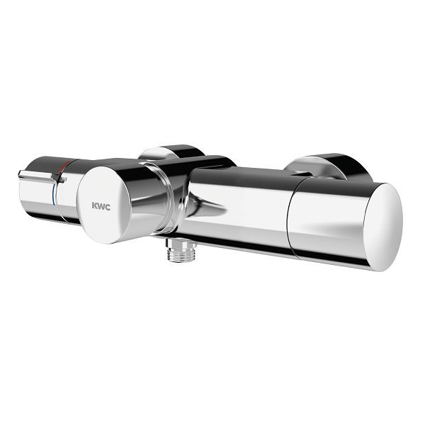 KWC Selbstschluss-Thermostatbatterie, F5 hydraulisch, Handbrauseanschluss, mit Einheit mit C-Modul, 6 V Batterie, 3600008423