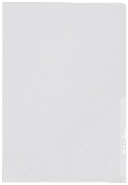 LEITZ 4000 Standard Sichthülle A4 PP-Folie, genarbt, farblos, 0,13 mm, 4000-00-03