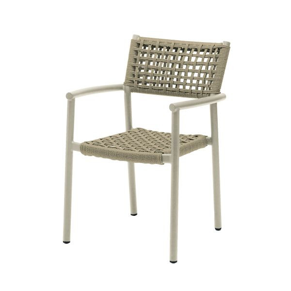 Feros Ember Stapelbarer Sessel inkl. Sitzkissen, Sand, 152591