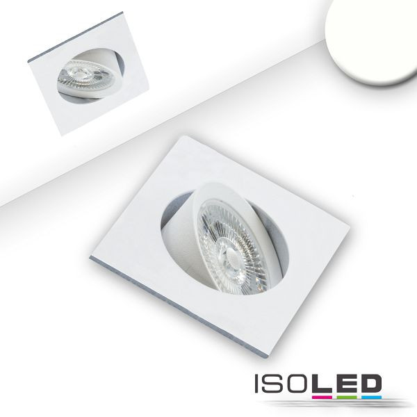ISOLED LED Einbauleuchte Slim68 weiß, eckig, 9W, neutralweiß, dimmbar, 114929
