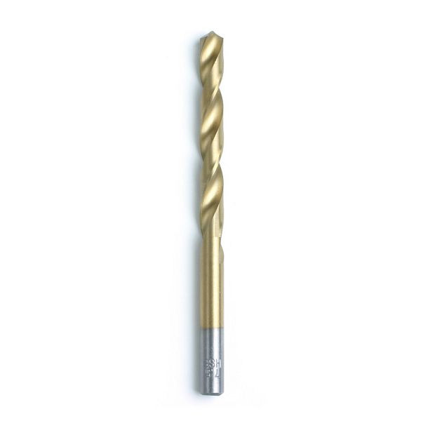 GSR Spiralbohrer DIN 338 rechts HSS geschliffen und Titannitrid-Beschichtet 3,3 mm mit Zylinderschaft, VE: 10 Stück, 03446033