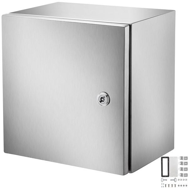 VEVOR NEMA-Edelstahlgehäuse, 300 x 300 x 200 mm IP66 wasser- und staubdicht, elektrisch, DQX304BXG12128001V0