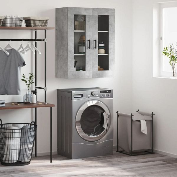 vidaXL Wandschrank Betongrau 69,5x34x90 cm, 828488, 8720845439682