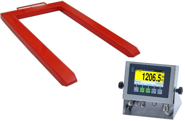 FLINTAB Palettenwaage Standard, lackiert, 300kg, mit IT1, geeicht, PS1305-70300.01-1300-524
