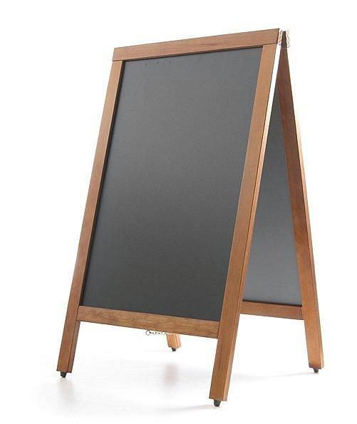 Hendi Kundenstopper Kreidetafel, LxBxH: 500x450x850 mm, mit Holzrahmen, 664001