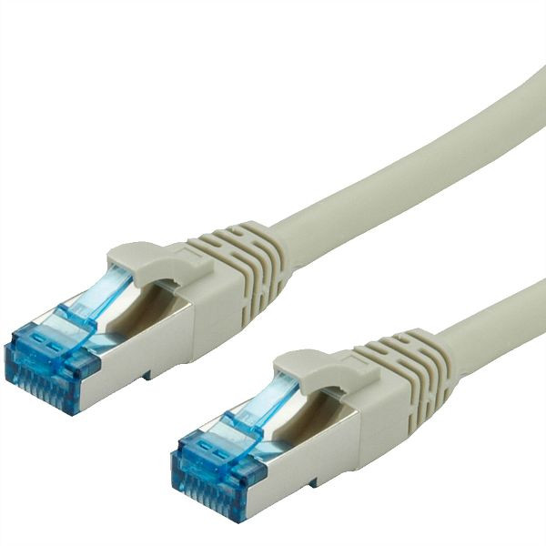 VALUE Patchkabel Kategorie 6A (Class EA) S/FTP (PiMF), LSOH, grau, 1,5 m, 21.99.1990