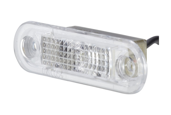 HELLA Positionsleuchte, LED, 24/12V, Einbau/Schraubanschluss, ADR/GGVS, Lichtscheibenfarbe: glasklar, vorne, 2PF 959 590-267