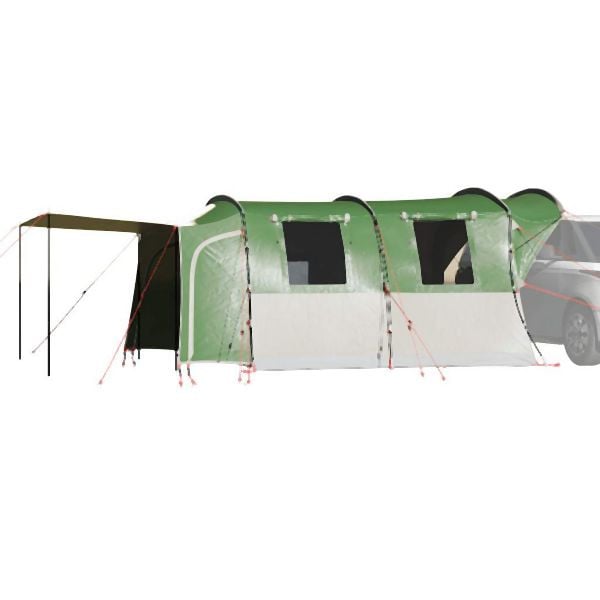 vidaXL Autozelt 4 Personen Grün Wasserfest, für Camping, 4009500