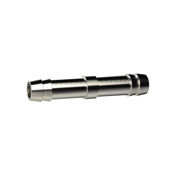 Riegler Doppelschlauchtülle, für Schlauch LW 4 mm, Messing vernickelt, 136542
