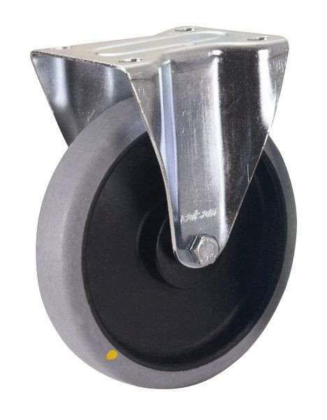 VARIOfit Bockrolle elektrisch leitfähig, 200 x 40 mm, grau, bpg-200.036