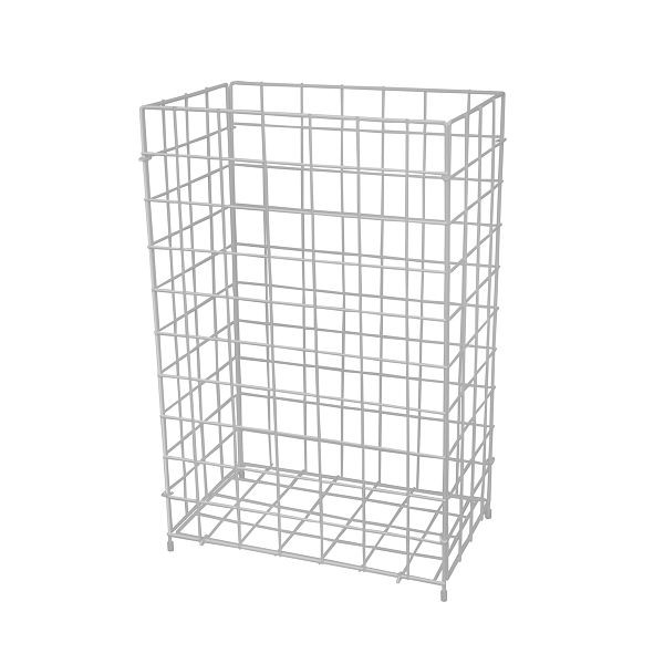 Air Wolf Abfallkorb, 60 L Fassungsvolumen, Edelstahloptik, Serie Lambda, 60-843
