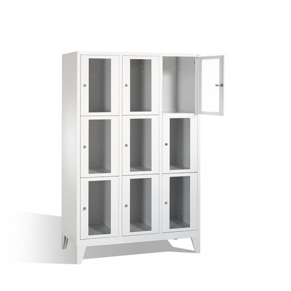 C+P Schließfachschrank Classic, H1850xB1200xT500mm, Farbe: Lichtgrau, 8010A323 S10000