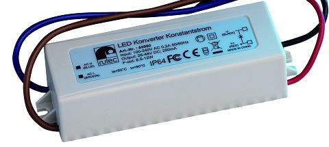 rutec LED-Konverter 250 mA 6,5W-12W 100V-240V, 85960